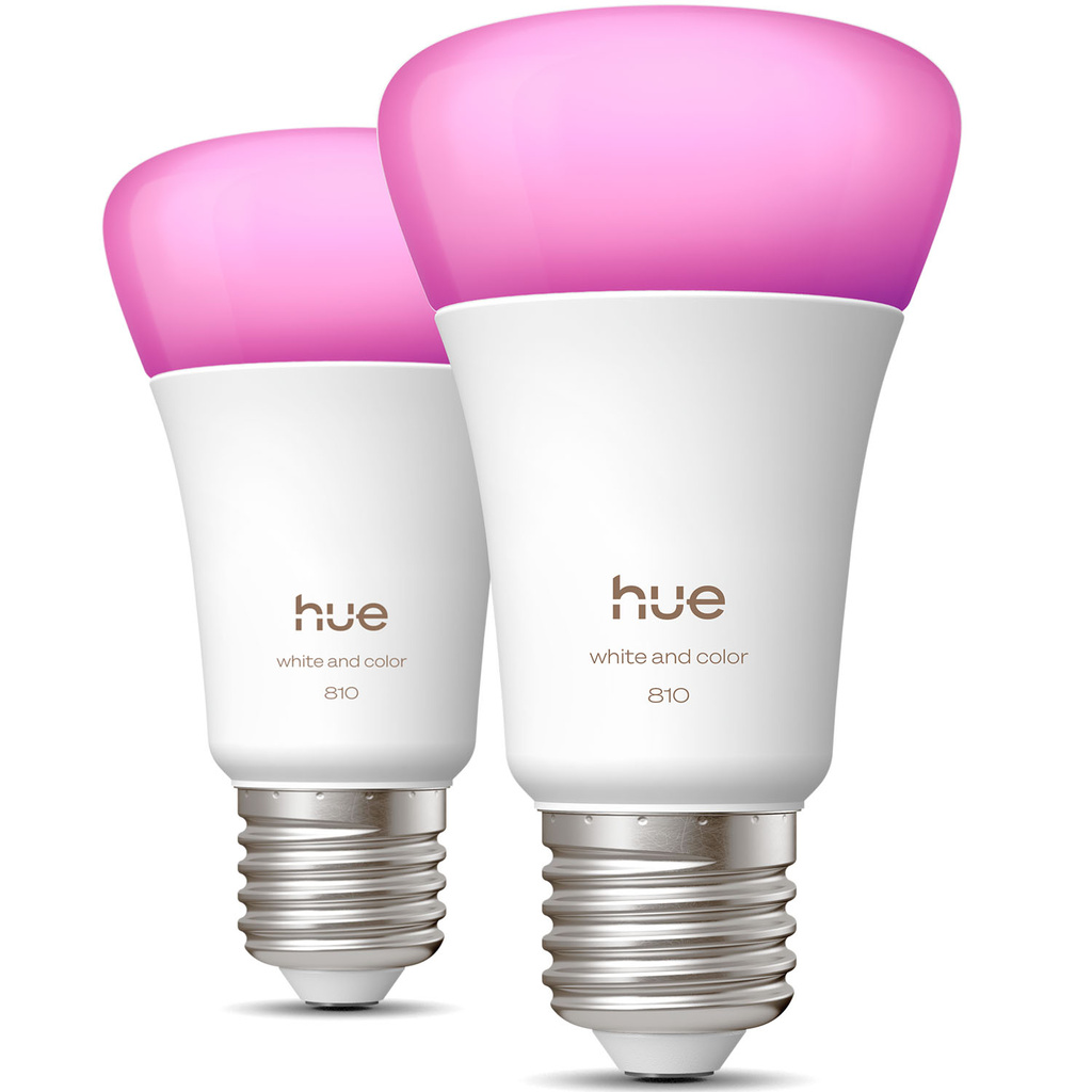 White and Color Ambiance E27 810lm 2-pack