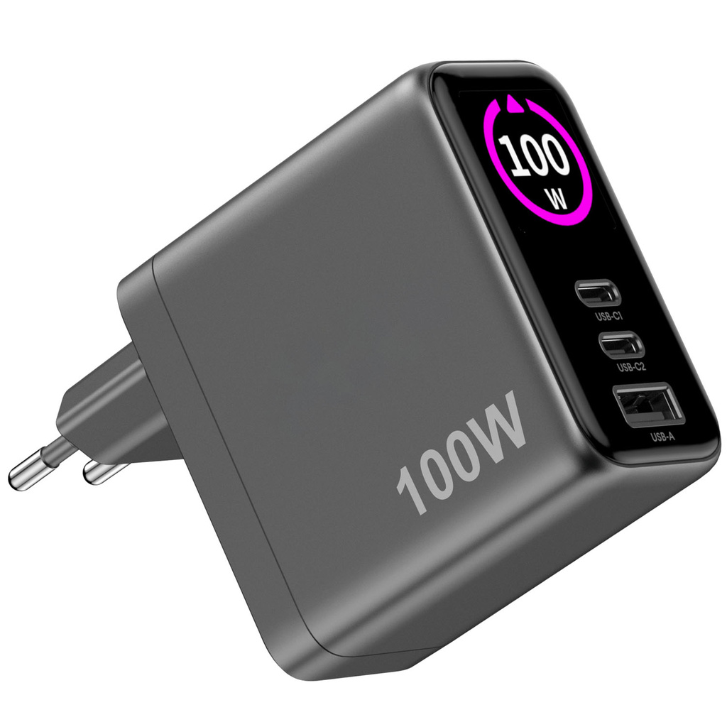 Charger 100W PD/QC with display