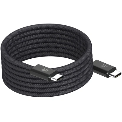 USB-C Kabel 60W Magnetisk Flätad 1m Svart