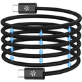 USB-C Kabel 60W Magnetisk Flätad 1m Svart