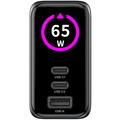 Laddare 65W PD/QC med display