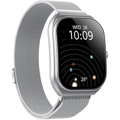 Trainerwide Smartwatch Milanese mesh Silver