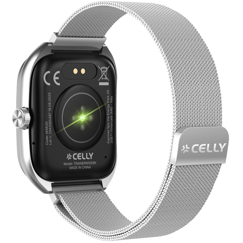 Trainerwide Smartwatch Milanese mesh Silver