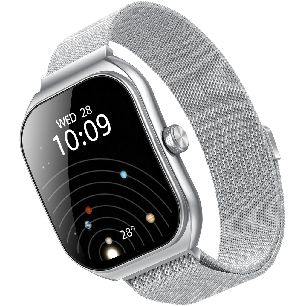 Trainerwide Smartwatch Milanese mesh Silver