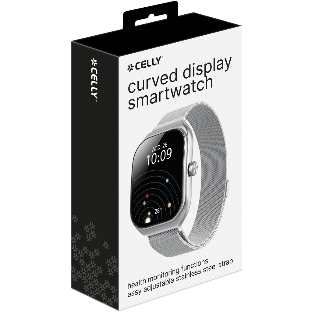 Trainerwide Smartwatch Milanese mesh Silver