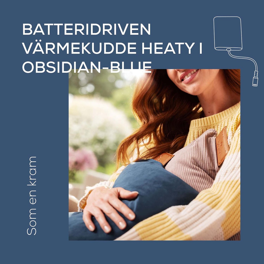 Värmekudde HK 77 Sladdlös komfort Obsidian-Blue