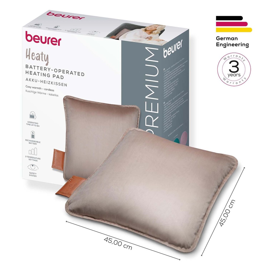 Värmekudde HK 77 Sladdlös komfort Smokey-Taupe