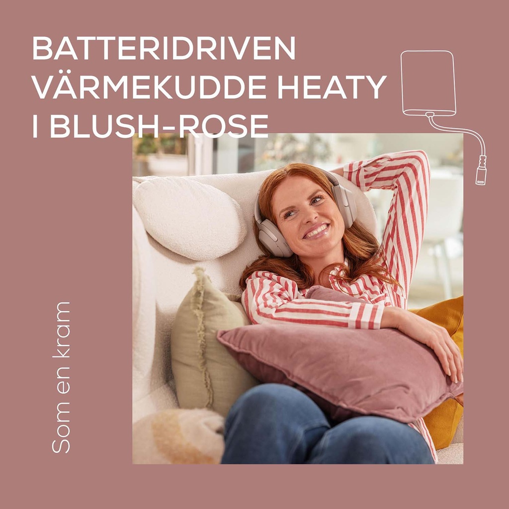 Värmekudde HK 77 Sladdlös komfort Blush-Rose