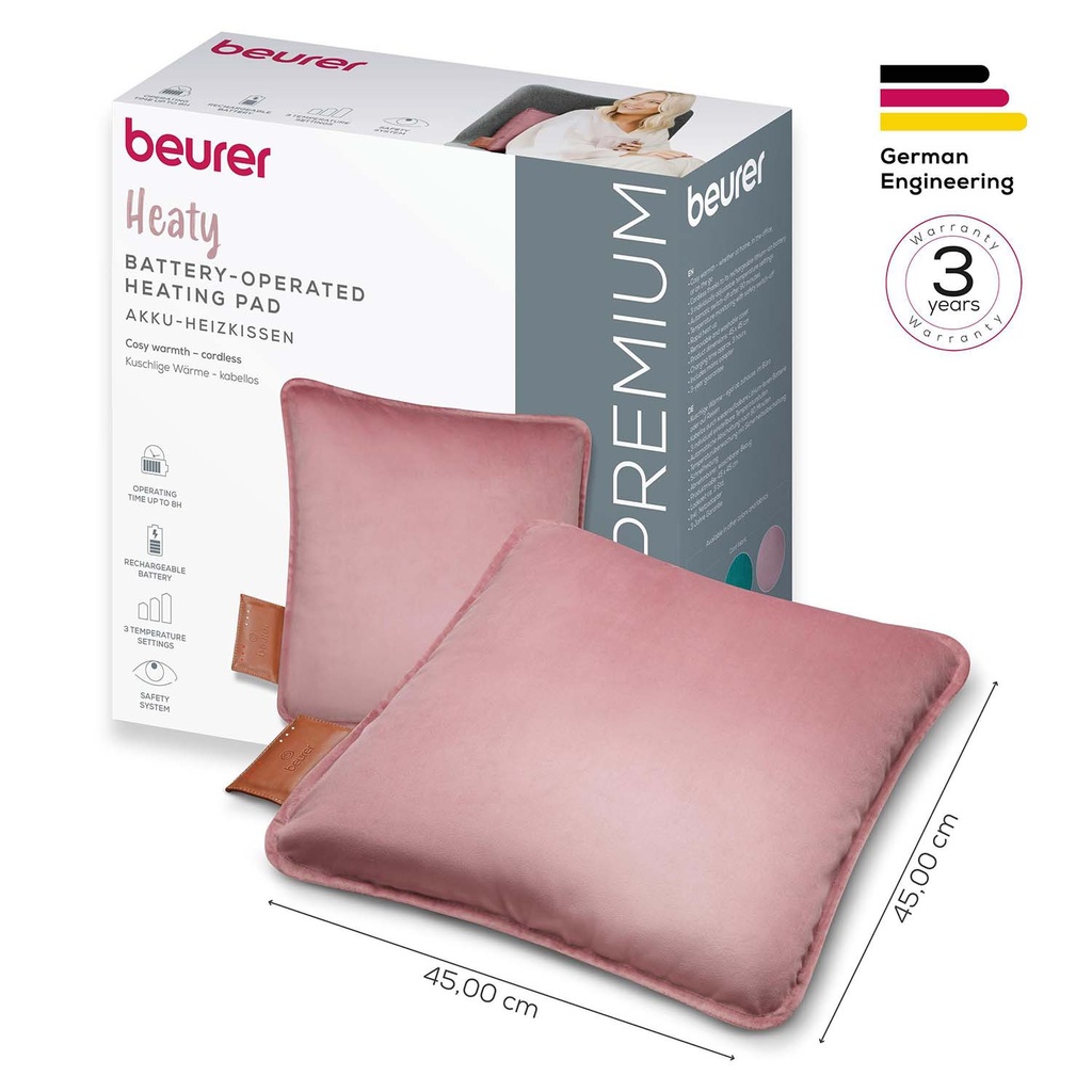 Värmekudde HK 77 Sladdlös komfort Blush-Rose