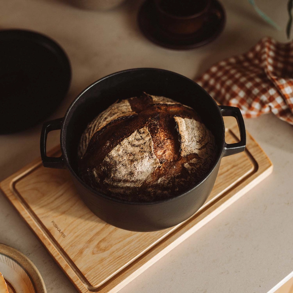 Gryta med lock Folken 4 L emaljerad