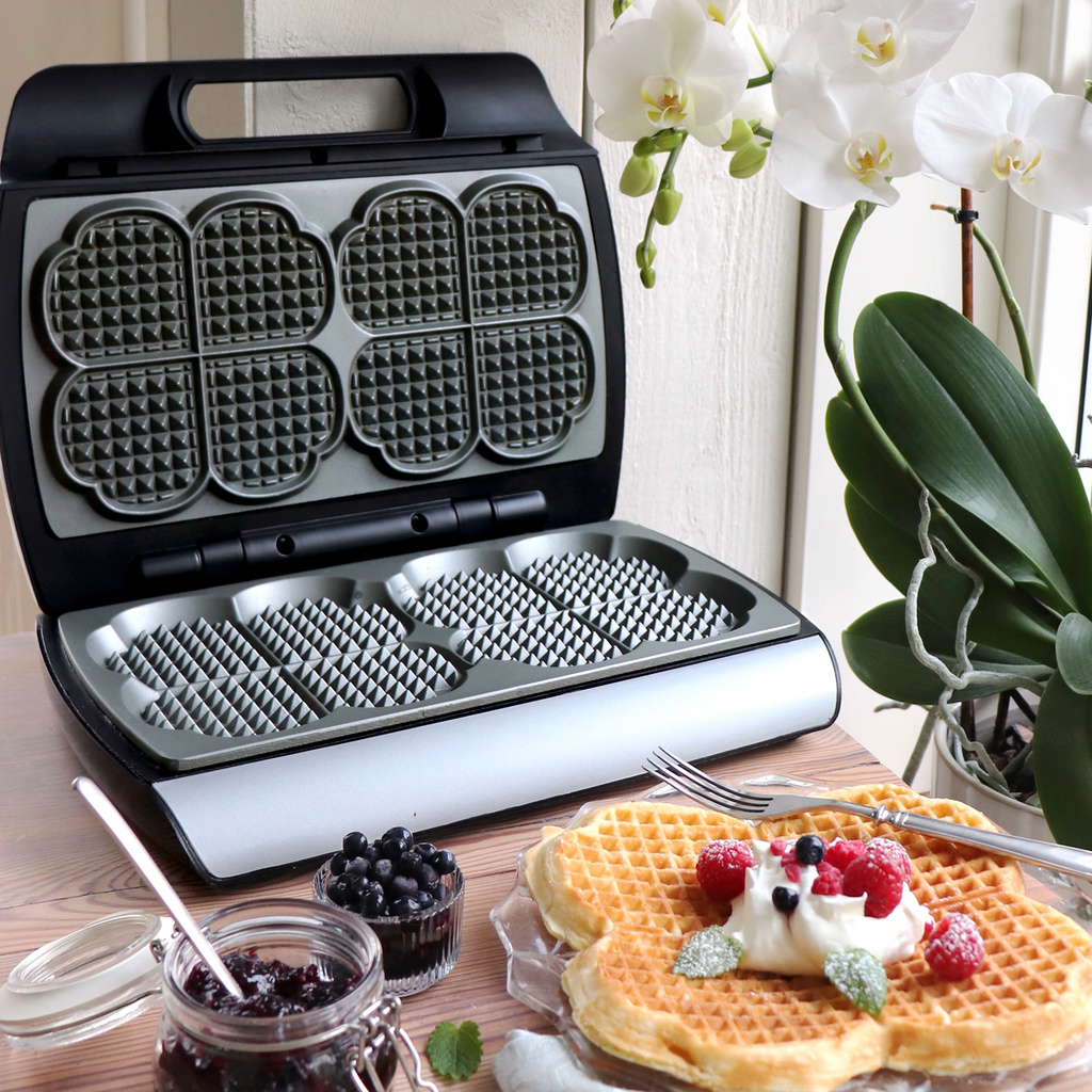 Våffeljärn Dubbelt Elegance 910 Keramiskt