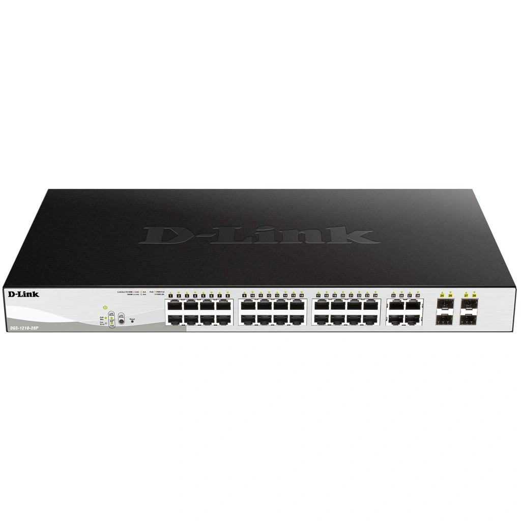 DGS-1210-28 28-Port Gigabit PoE Smart+ Managed Switch