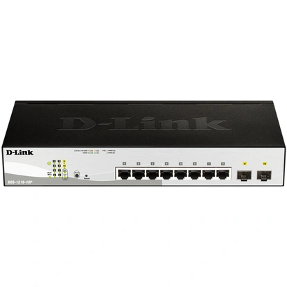 DGS-1210-10P 10-Port Gigabit PoE Smart+ Managerad Switch