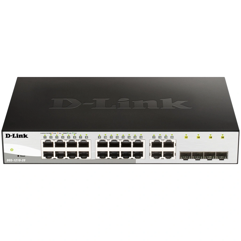 DGS-1210-20 20-Port Gigabit Smart+ Managerad Switch