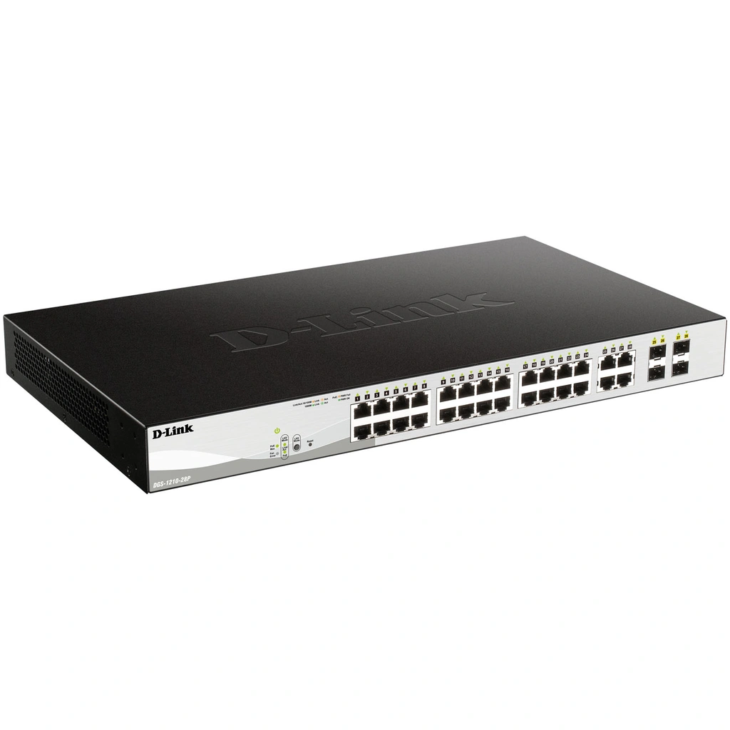 DGS-1210-28 28-Port Gigabit PoE Smart+ Managed Switch