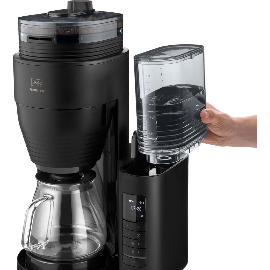 Aromafresh Glass Pro Coffee Maker, black