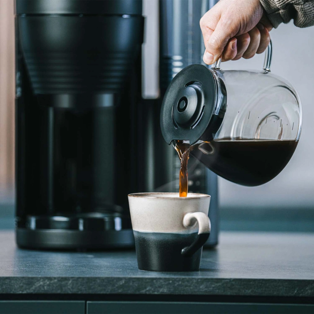 Kaffebryggare Aromafresh Glass Pro svart 