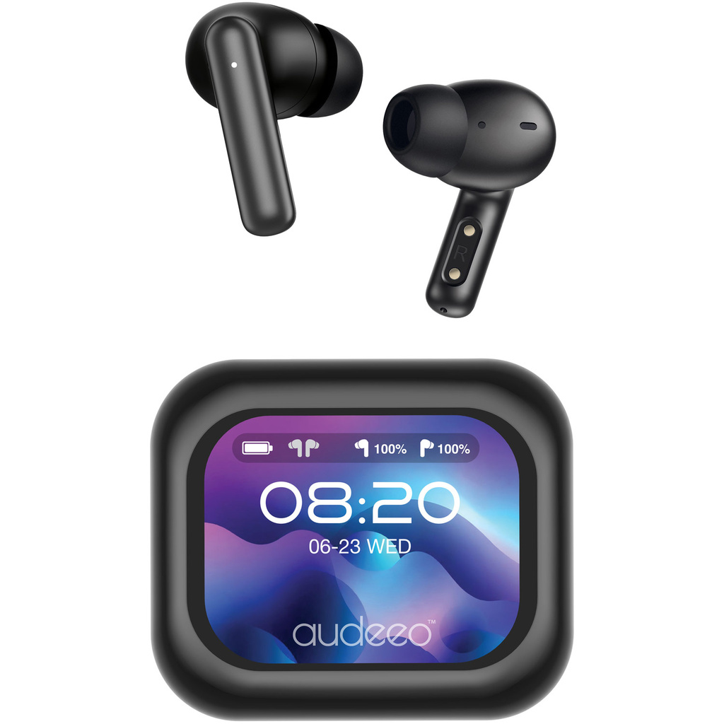 Hörlurar In-Ear TWS ANC ENC Screen Prism Svart