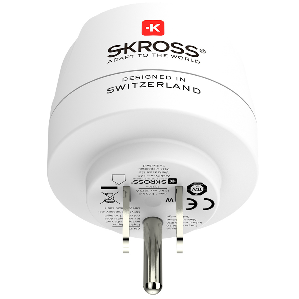 Reseadapter Europa till USA m.fl. Jordad