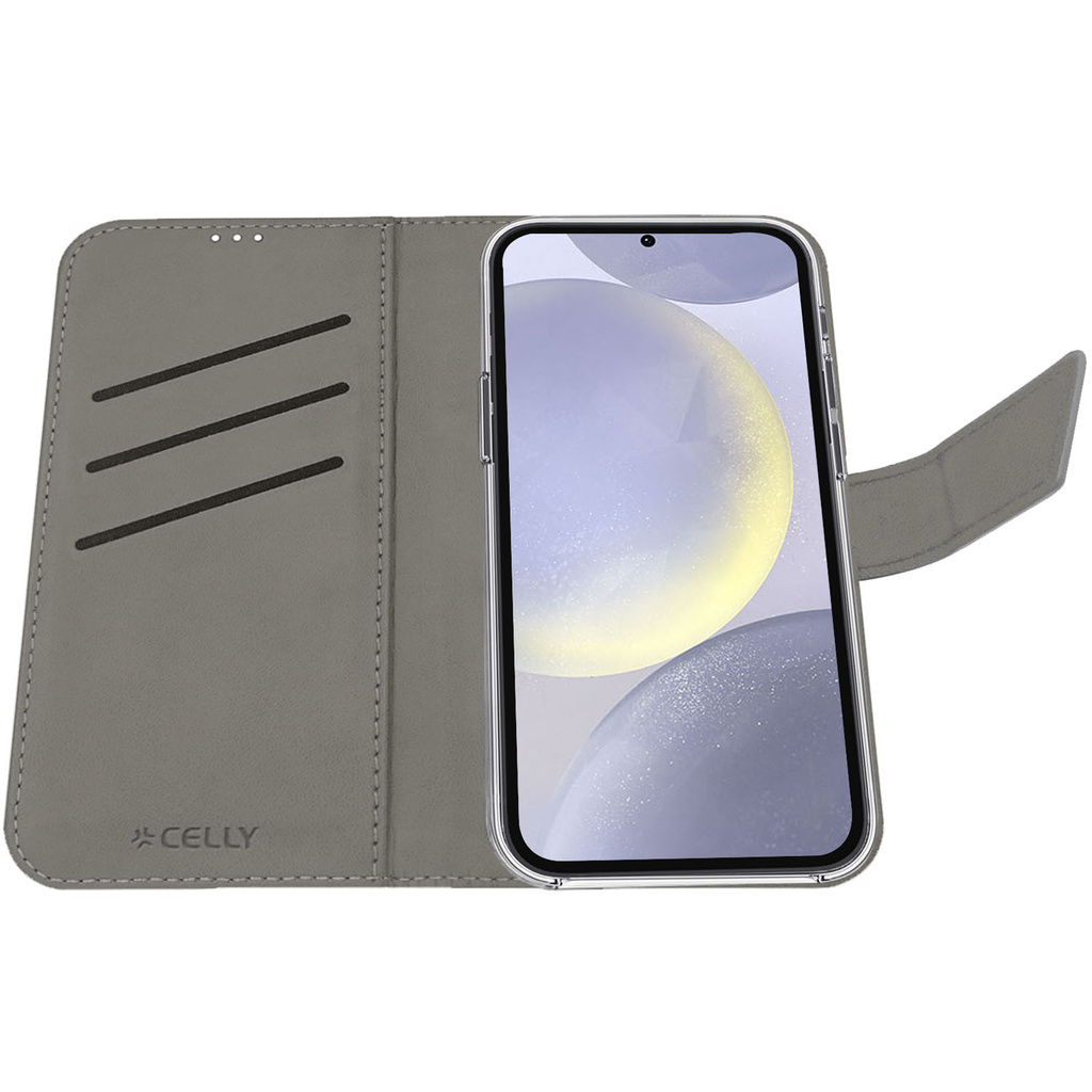 Wally Wallet Case Galaxy S25+ Svart