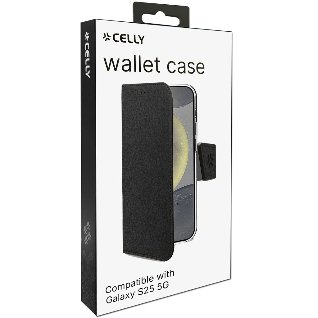 Wally Wallet Case Galaxy S25 Svart