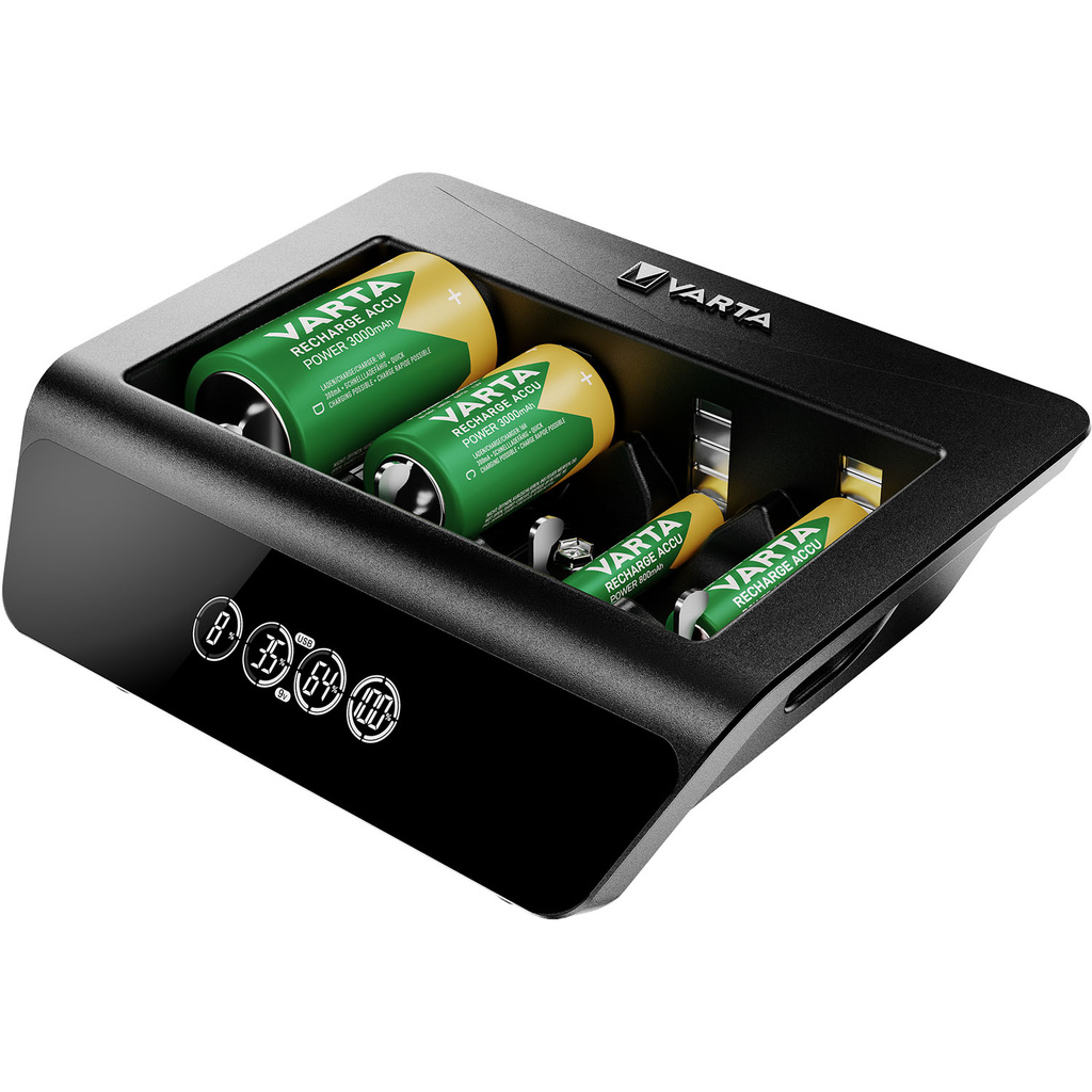 Batteriladdare LCD Universal Charger+ AA/AAA/C/D/9V