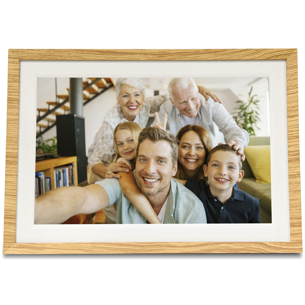 Digital fotoram 10,1" Wifi FRAMEO programvara Tre utbytbara ramar