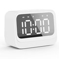 Klocka Alarm Bluetooth-högtalare Vit