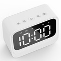 Klocka Alarm Bluetooth-högtalare Vit
