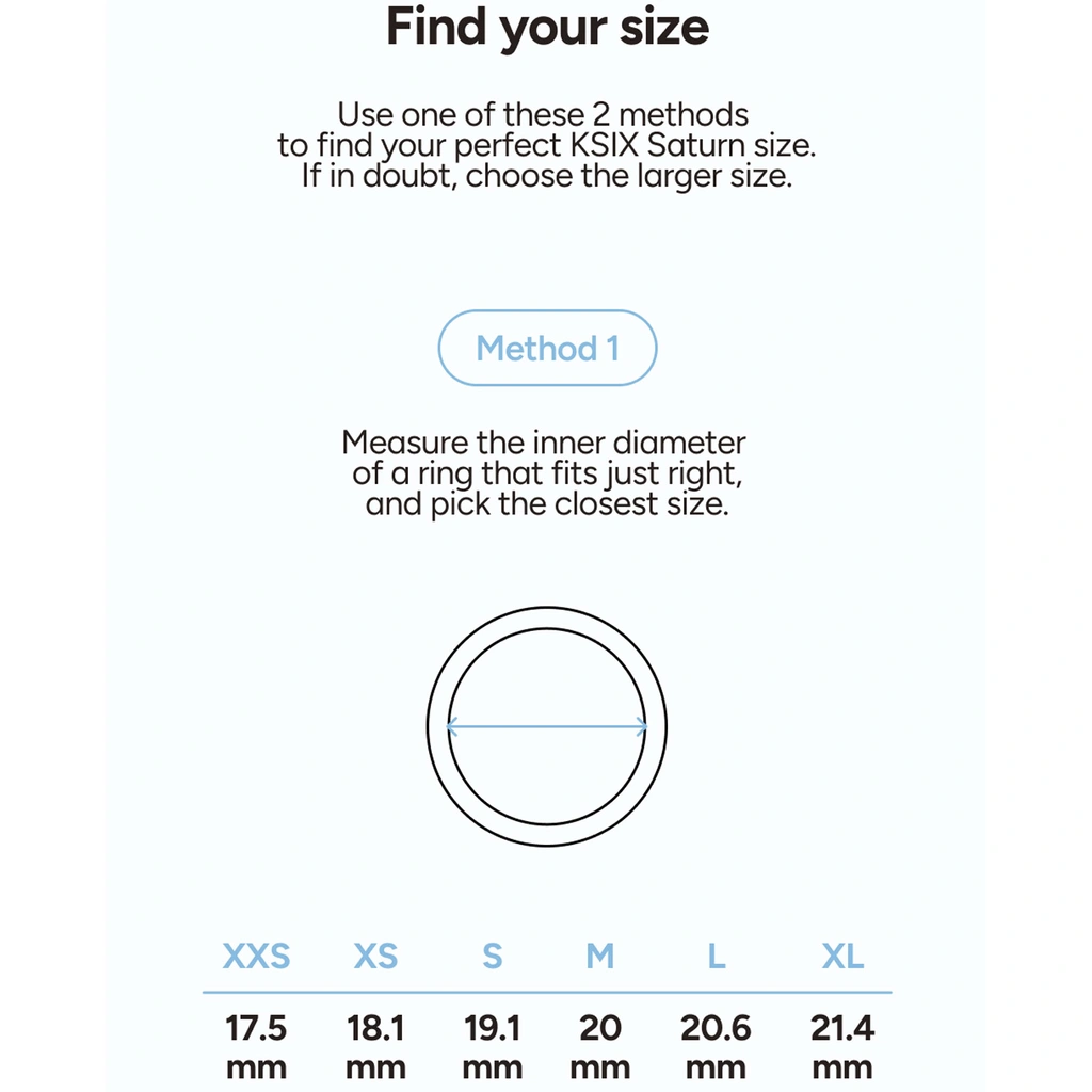 Smart Ring Saturn Svart - XS