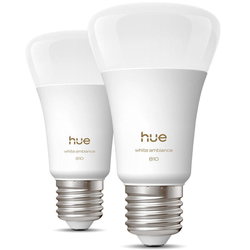 White Ambiance E27 810lm 2-pack