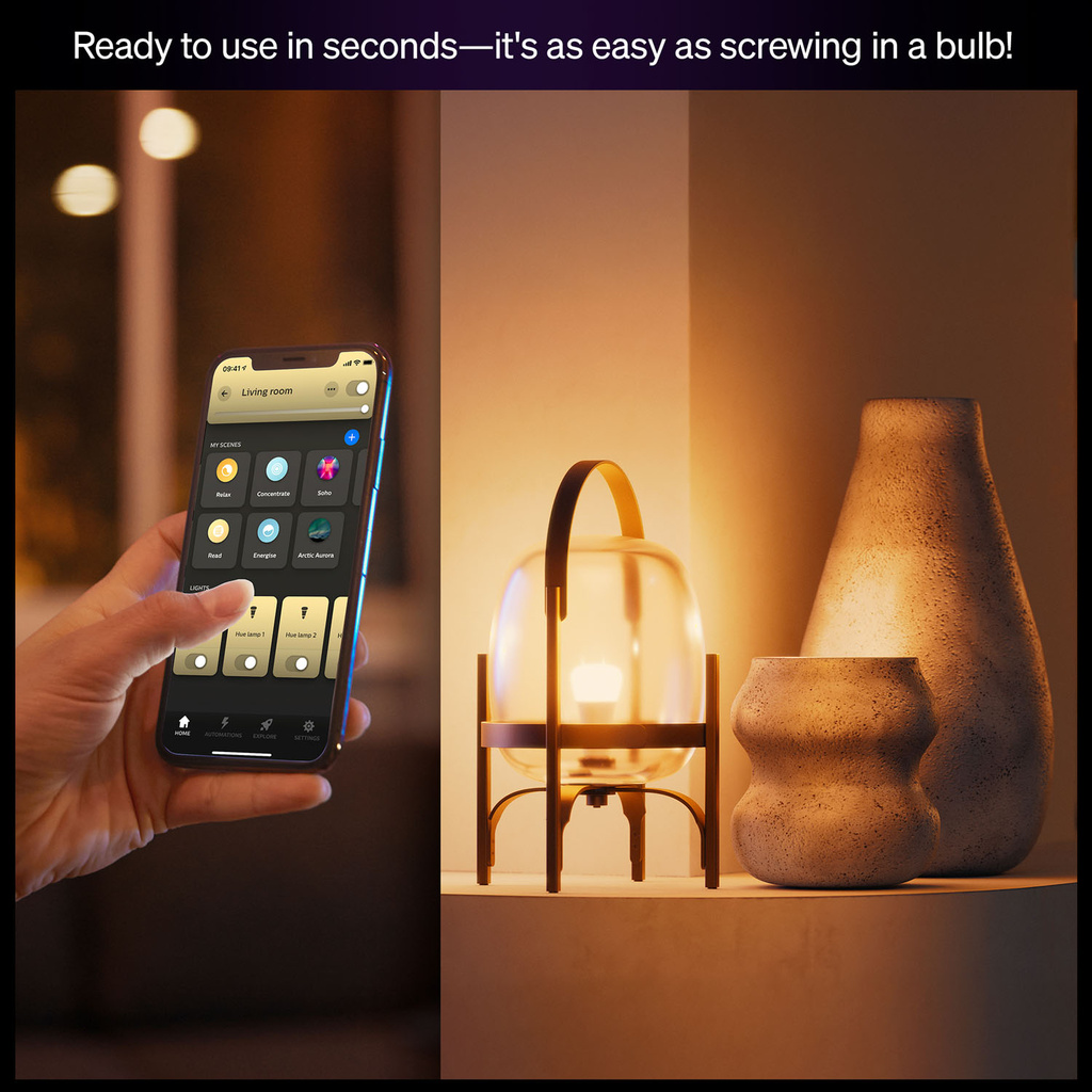 White Ambiance E27 810lm 2-pack