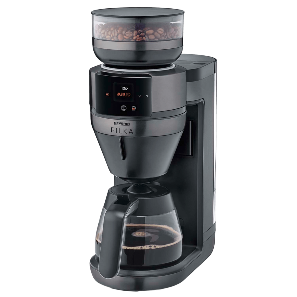 Helautomatisk filterkaffebryggare FILKA 2.0 med glaskanna KA 4854 Dark Inox