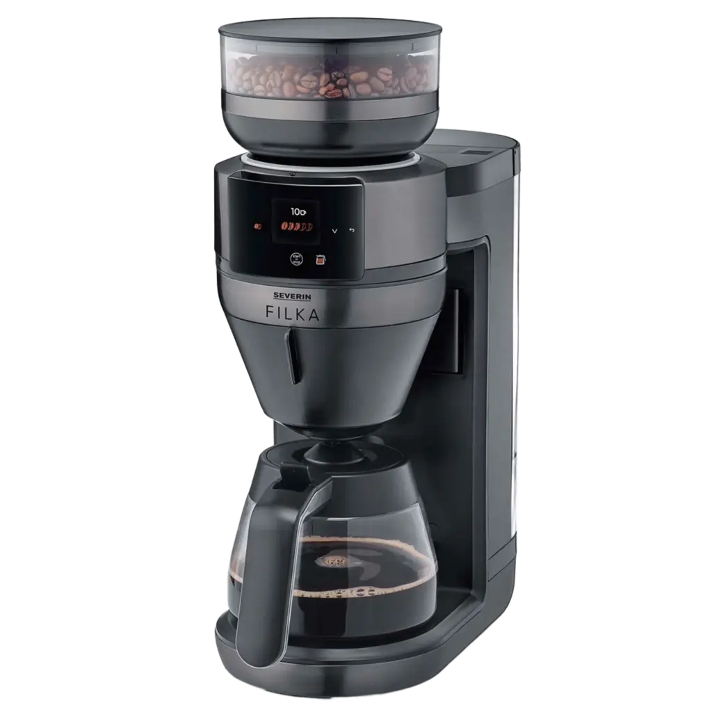 Helautomatisk filterkaffebryggare FILKA 2.0 med glaskanna KA 4854 Dark Inox