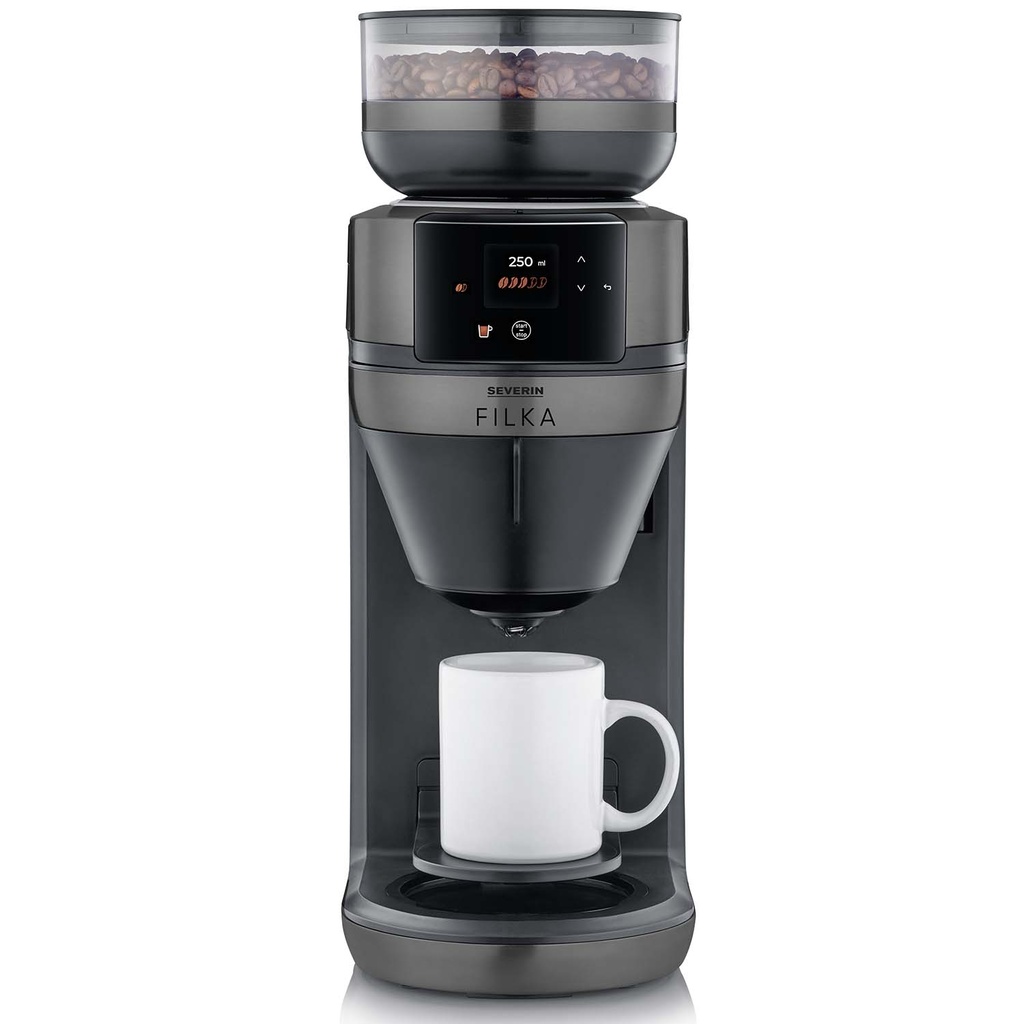 Helautomatisk filterkaffebryggare FILKA 2.0 med glaskanna KA 4854 Dark Inox