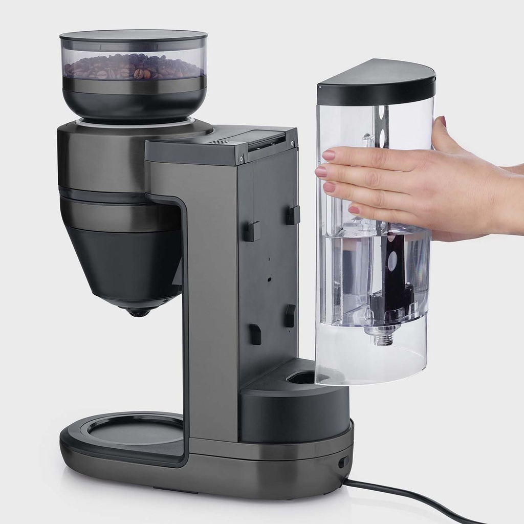 Helautomatisk filterkaffebryggare FILKA 2.0 med glaskanna KA 4854 Dark Inox