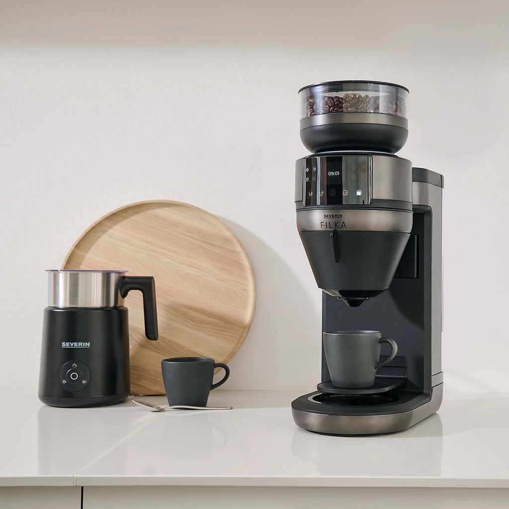 Helautomatisk filterkaffebryggare FILKA 2.0 med glaskanna KA 4854 Dark Inox