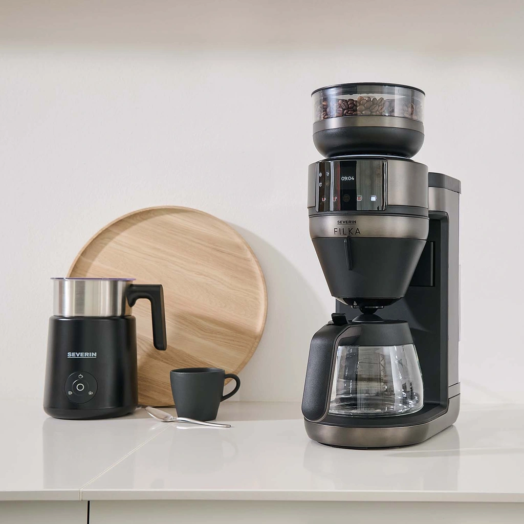 Helautomatisk filterkaffebryggare FILKA 2.0 med glaskanna KA 4854 Dark Inox