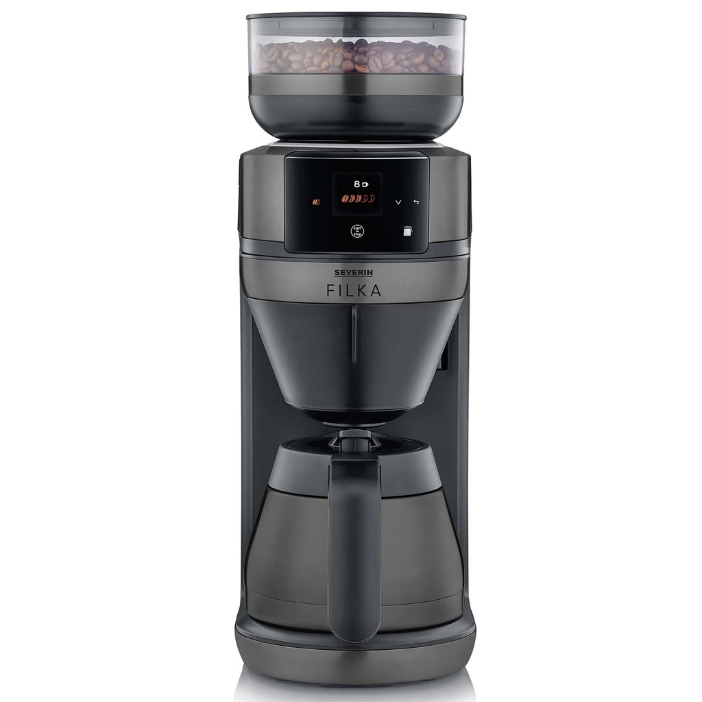 Helautomatisk filterkaffebryggare FILKA 2.0 med termoskanna KA 4855 Dark Inox