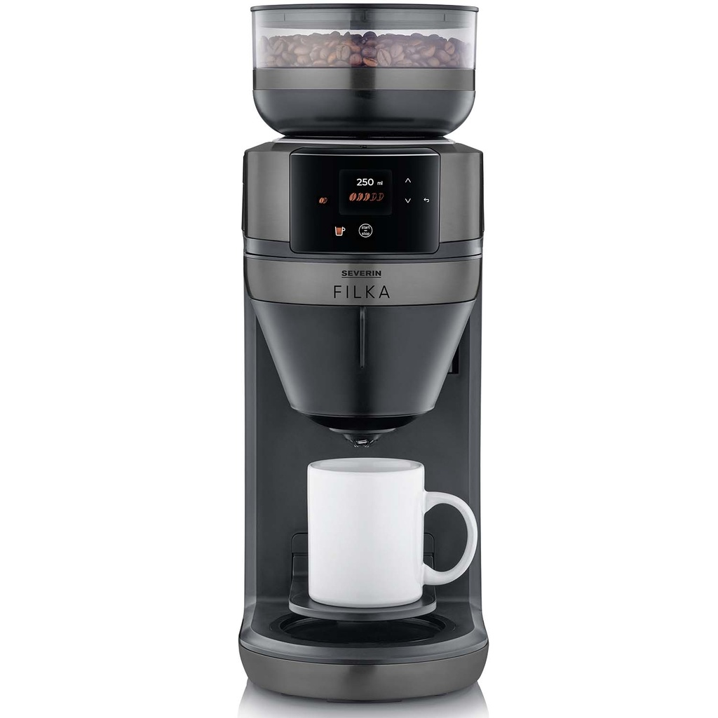 Helautomatisk filterkaffebryggare FILKA 2.0 med termoskanna KA 4855 Dark Inox
