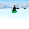 Åkmadrass Snowglider 110cm Lime