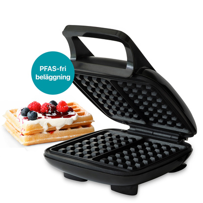 Belgiskt Våffeljärn Health Dubbelt 1000W BW400 Svart