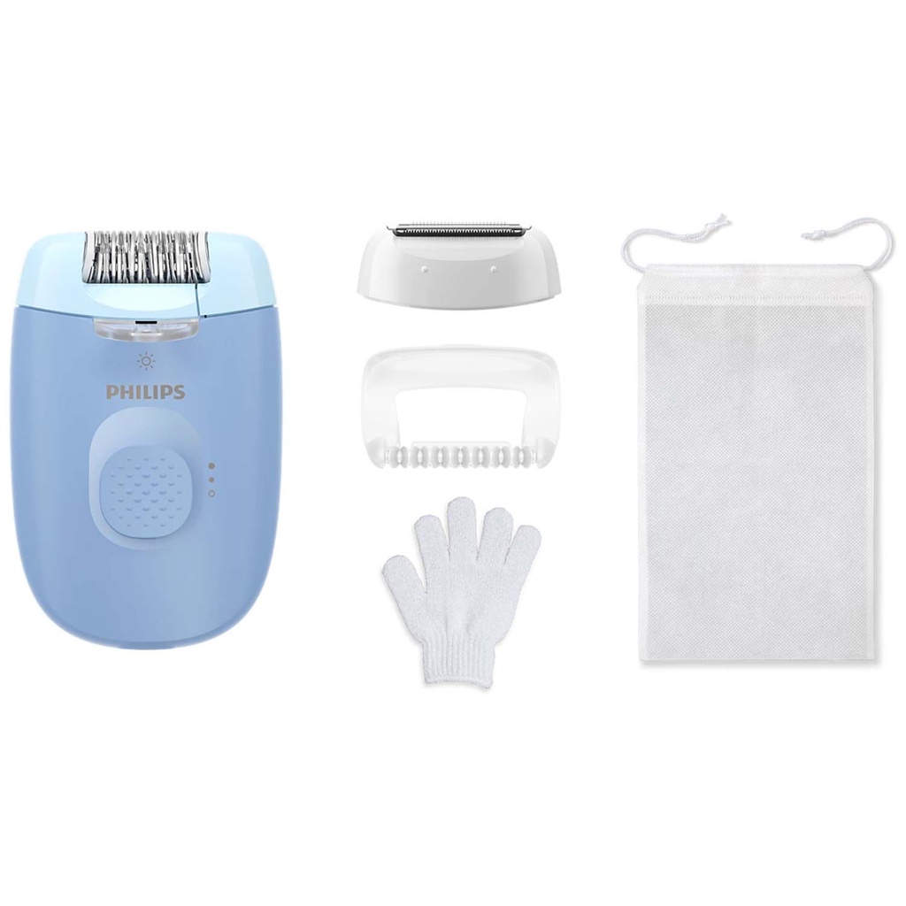 Epilator med sladd +4 tillbehör BRE247/00