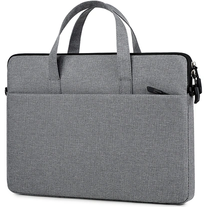 Slim laptop bag 15.6“ Gray