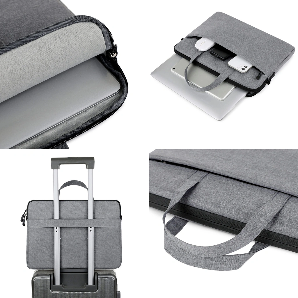Slim laptop bag 15.6“ Gray