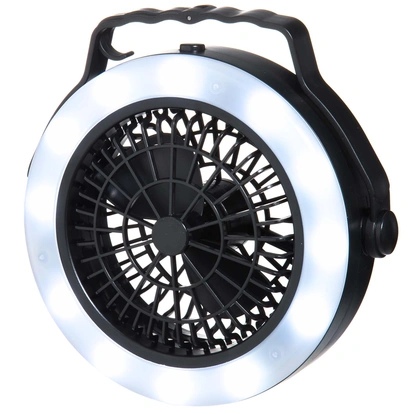 Camping Lampa med Fläkt