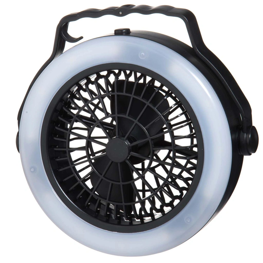 Camping Lampa med Fläkt