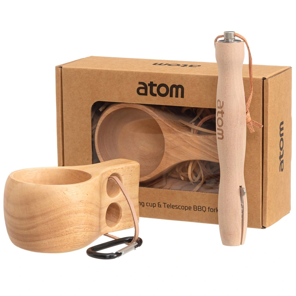 Wooden Cup & Sausage Stick Gift Box