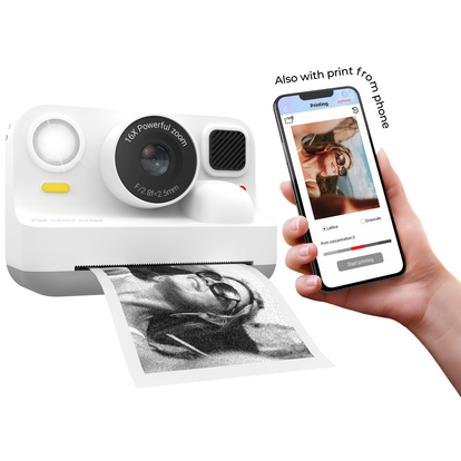 Camera Printing funktion Selfie-lens White
