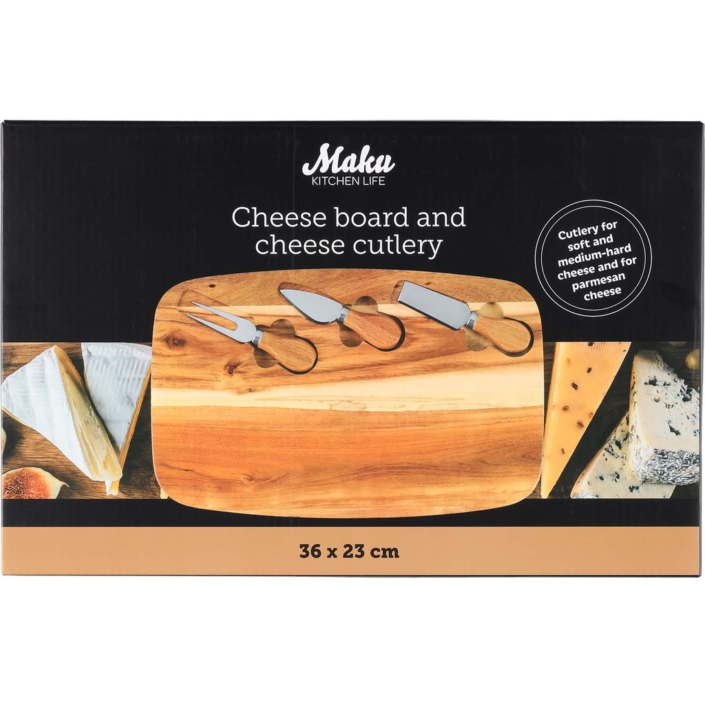 Cheese Board Set with 4 Pieces